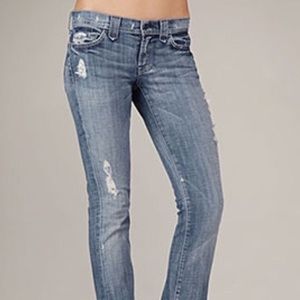 7 for all Mankind Rocker straight leg jeans