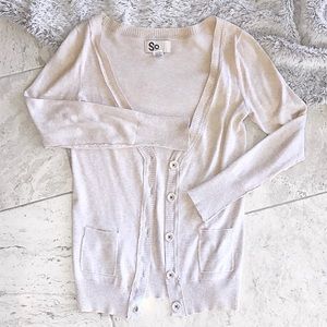 Tan cardigan