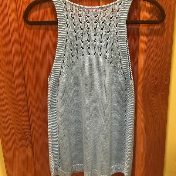 Lilly Pulitzer Blue Sweater Tank Top - Picture 3 of 4
