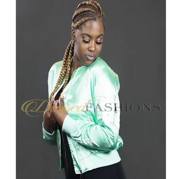 Spring Bomber Jacket | Mint - Picture 2 of 4