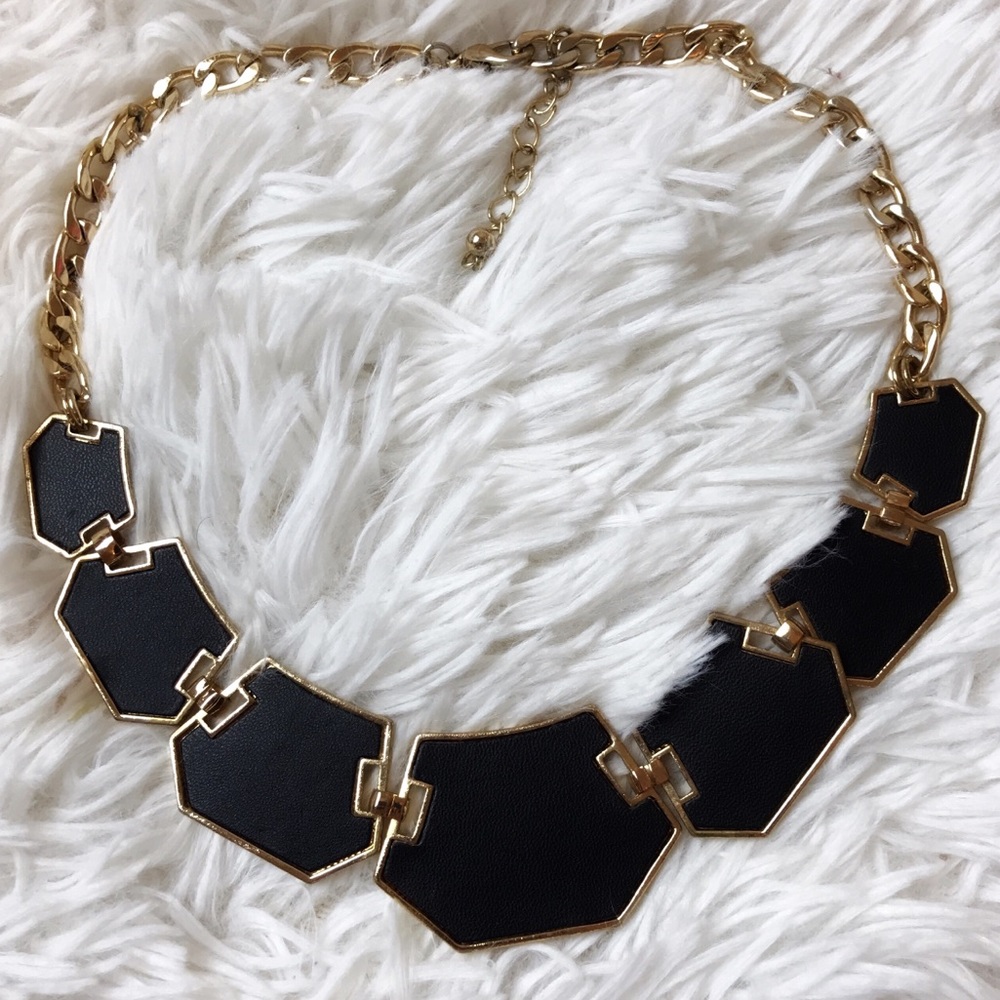 Black & Gold Statement Necklace