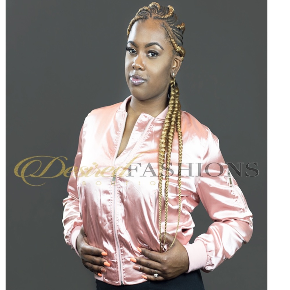 Spring Bomber Jacket | Blush