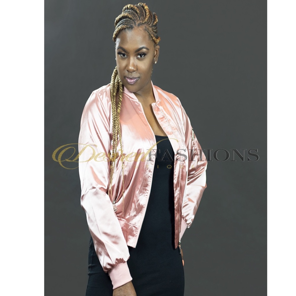 Spring Bomber Jacket | Blush - Picture 2 of 4