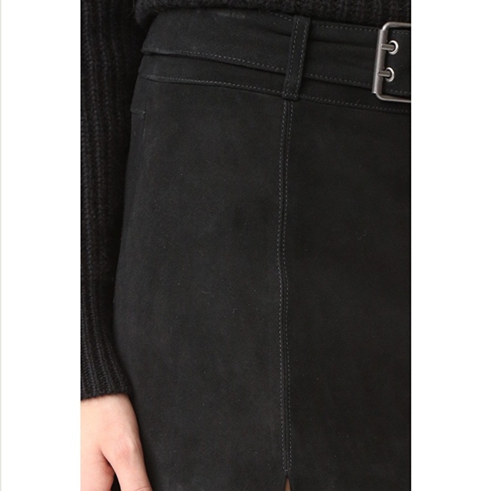 Rebecca Minkoff Suede Belted Miniskirt - Picture 5 of 6