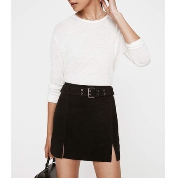 Rebecca Minkoff Suede Belted Miniskirt - Picture 6 of 6