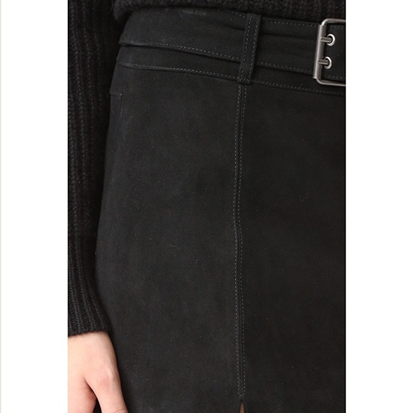 Rebecca Minkoff Suede Belted Miniskirt - Picture 5 of 6