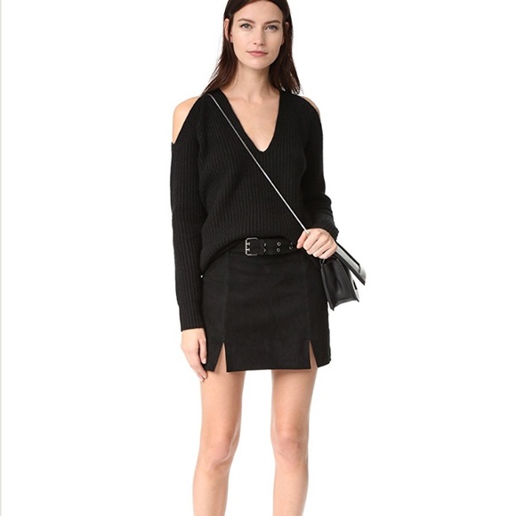 Rebecca Minkoff Dresses & Skirts - Rebecca Minkoff Suede Belted Miniskirt