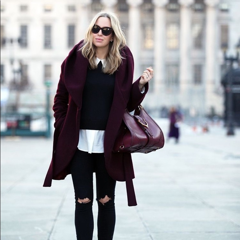 T Tahari Marla Wrap Coat