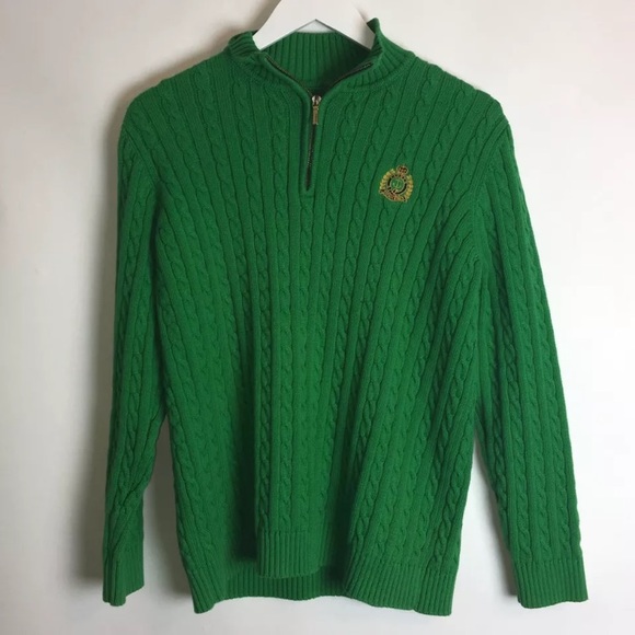Lauren Ralph Lauren Sweaters - Rare Lauren Ralph Lauren 1/2 Zip Cotton Sweater