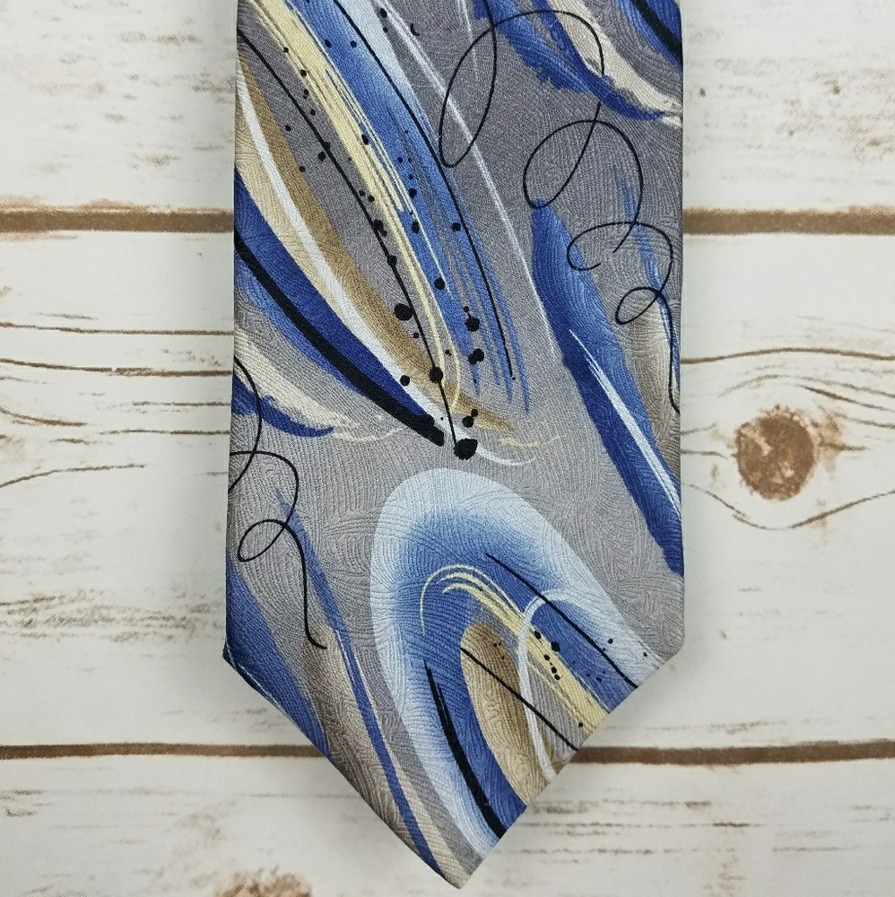 J.Garcia Clockworks Collection Fifty-Two Silk Tie