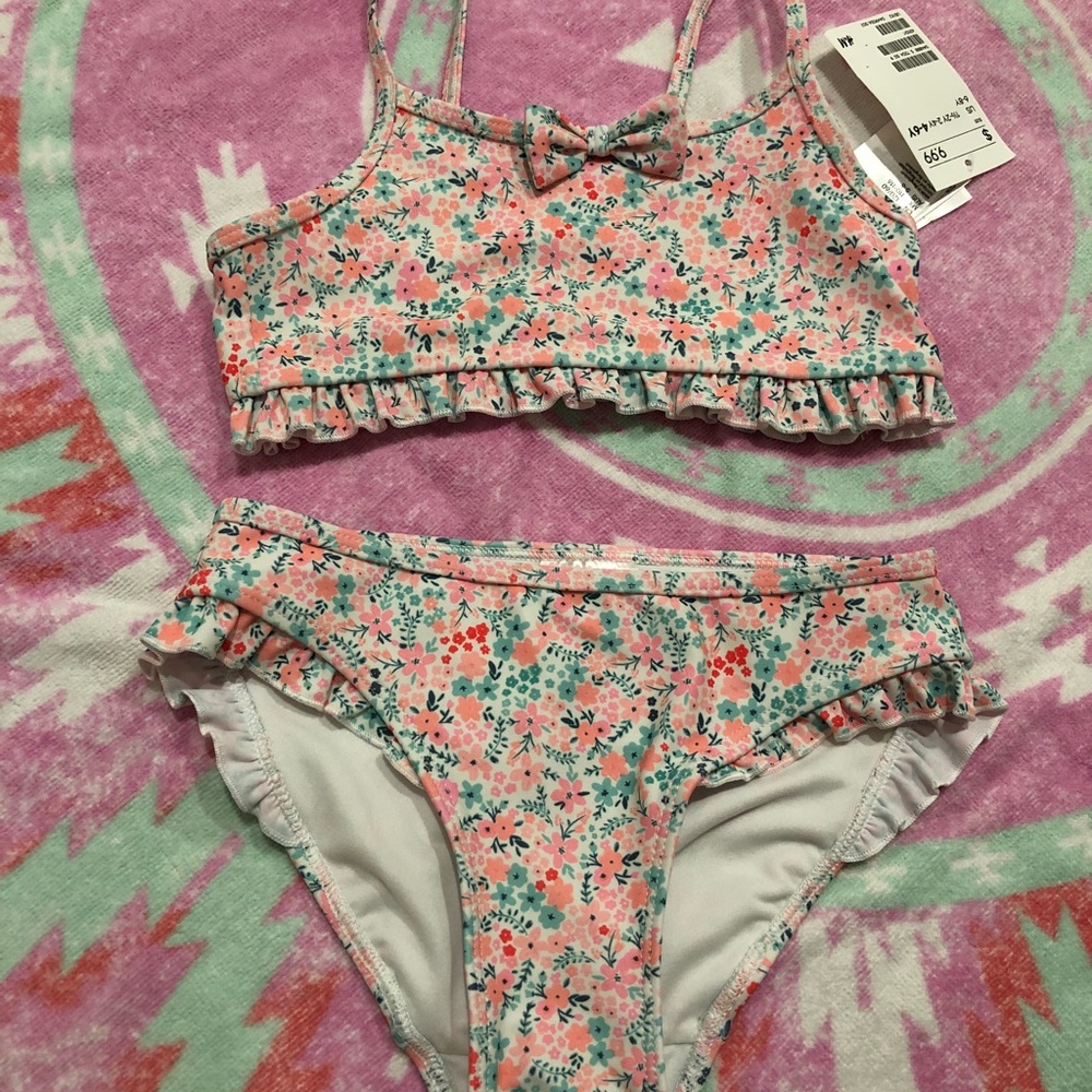 2 piece girls bathing suit