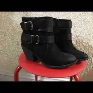 Black ankle boots