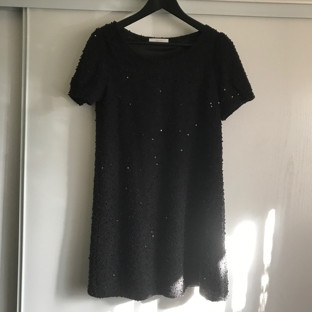 Women's Sequins Glitter Black Dress
