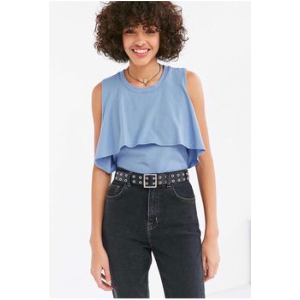 UO Ecoté Flutter Overlay Muscle Tee