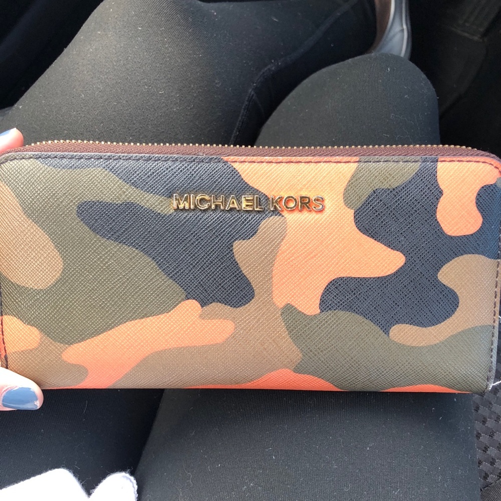 MK camouflage wallet