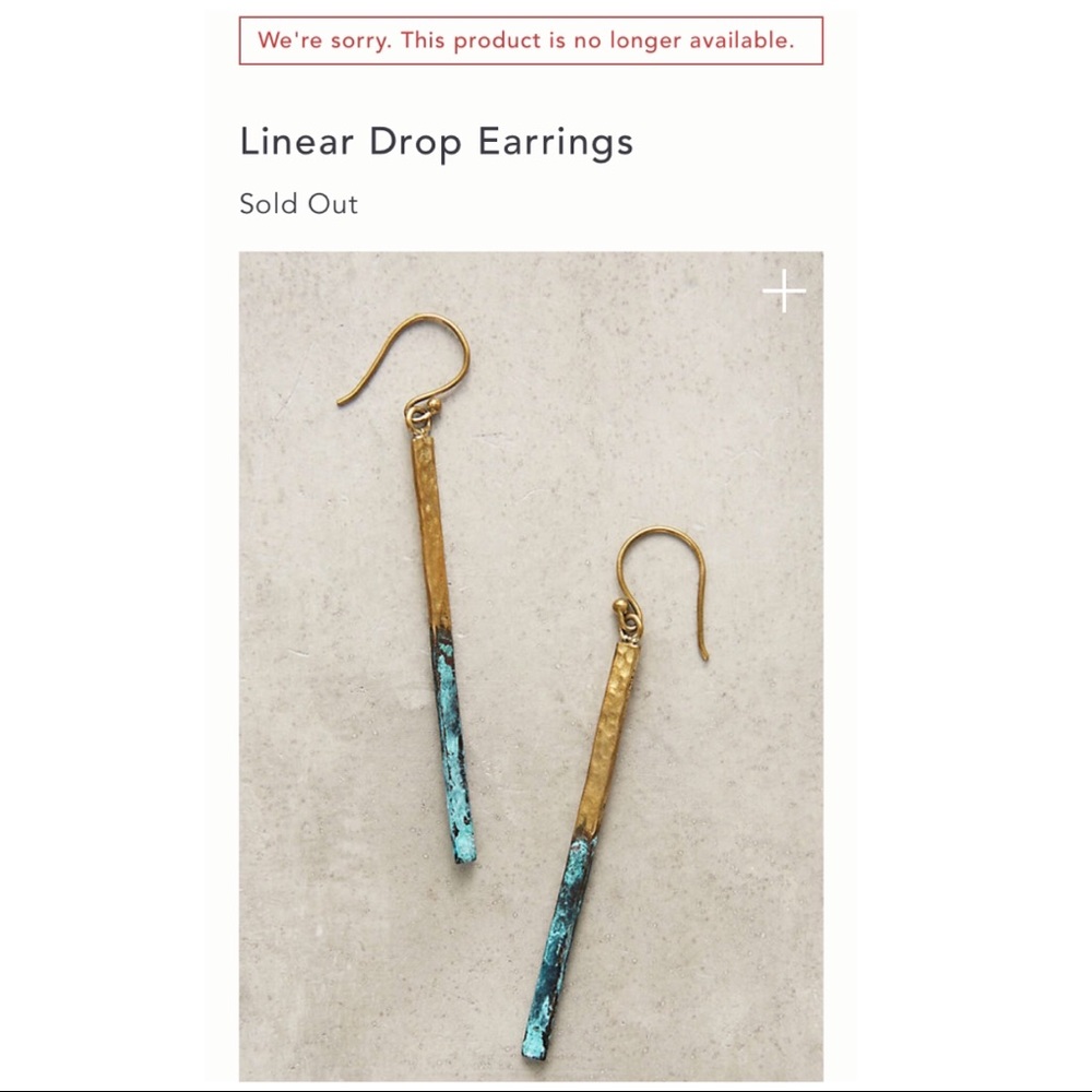 Lena Bernard Linear Drop Earrings NWT - Picture 4 of 7
