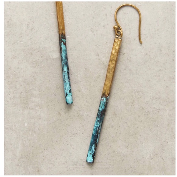 Lena Bernard Linear Drop Earrings NWT - Picture 2 of 7