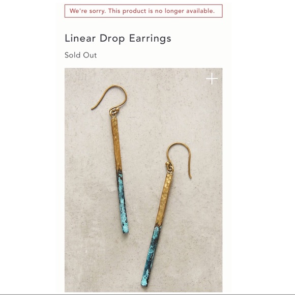 Lena Bernard Linear Drop Earrings NWT - Picture 4 of 7
