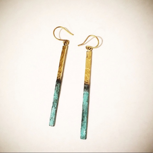 Lena Bernard Linear Drop Earrings NWT - Picture 5 of 7