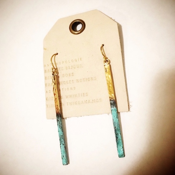 Lena Bernard Linear Drop Earrings NWT - Picture 7 of 7