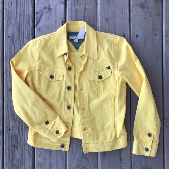 pale yellow denim jacket