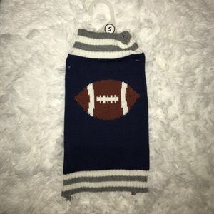 Blue football dog sweater