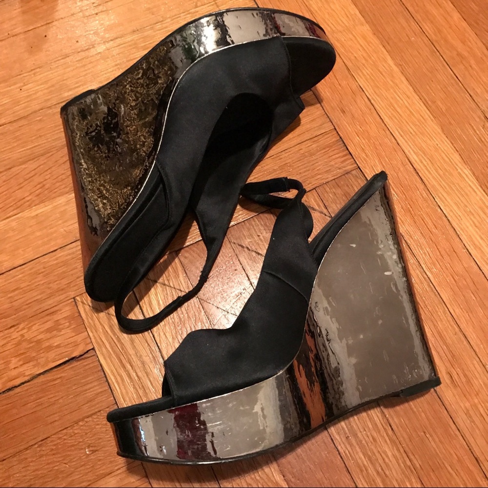 Silver & Satin Espadrilles