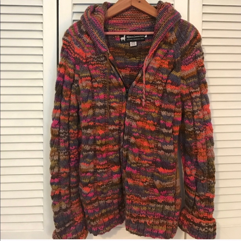 Multicolored knitted sweater
