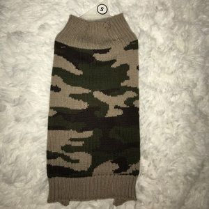 Camo dog sweater