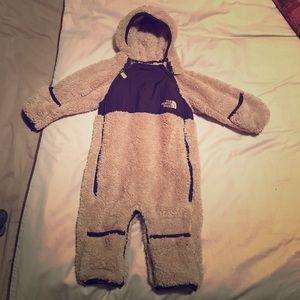 THE NORTH FACE teddy bear indie hood size 3-6 mos