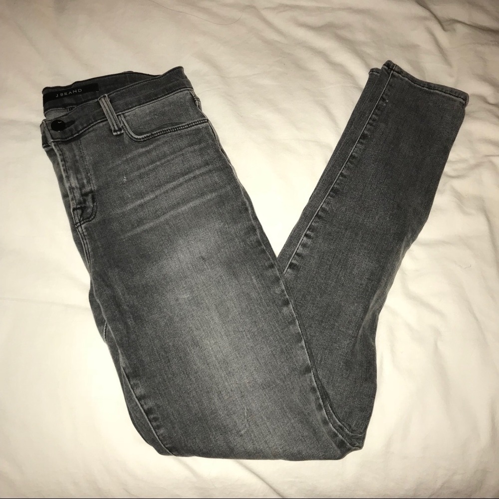 Grey JBrand Maria High Rise Skinny