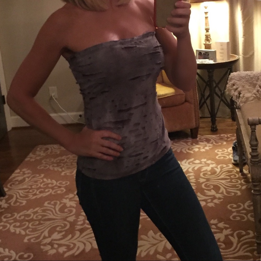 Ripped tube top