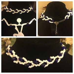 “Simply Adorable”Handmade beaded choker & earrings