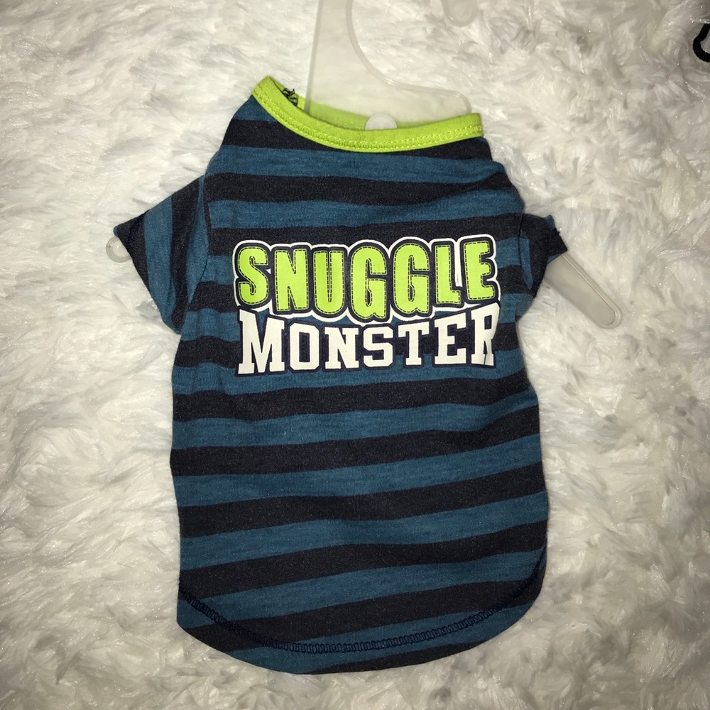 Blue Striped dog shirt