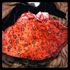 Beautiful black & red sparkly holiday party dress
