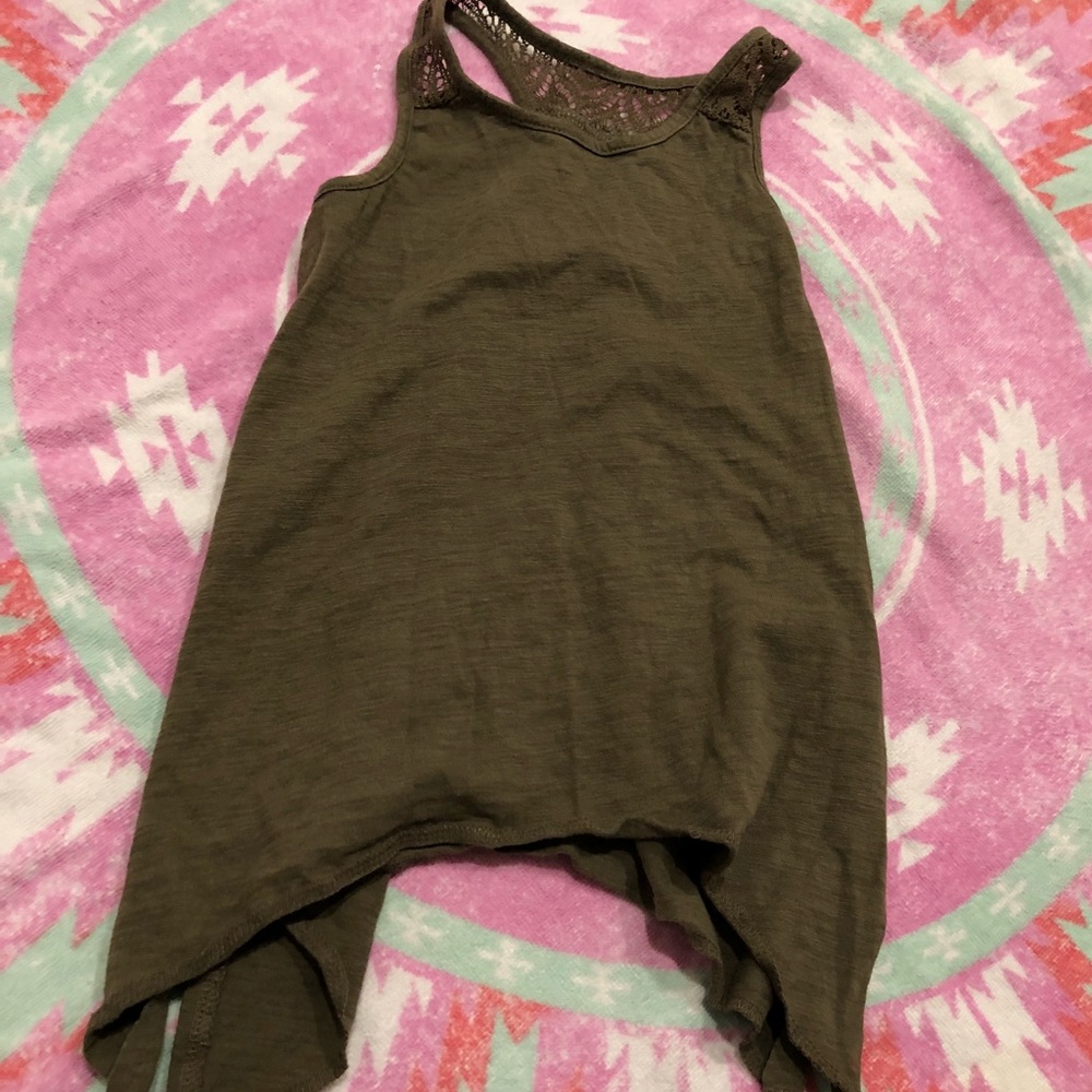 Girls racerback lace tank