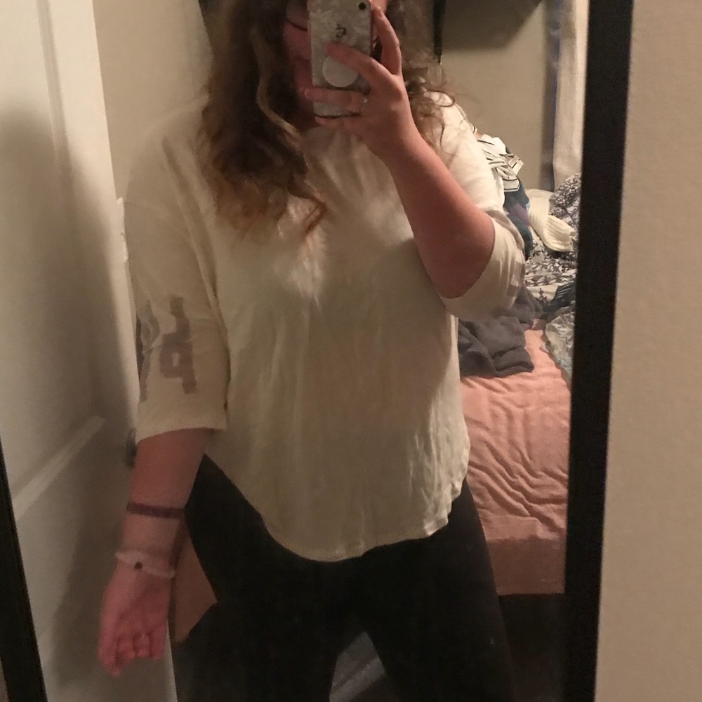 Pink baseball t