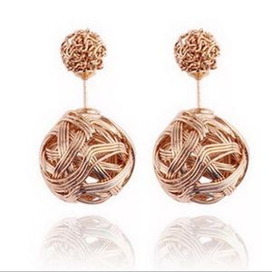 LAST PAIR! Gold Ball Stud Earrings