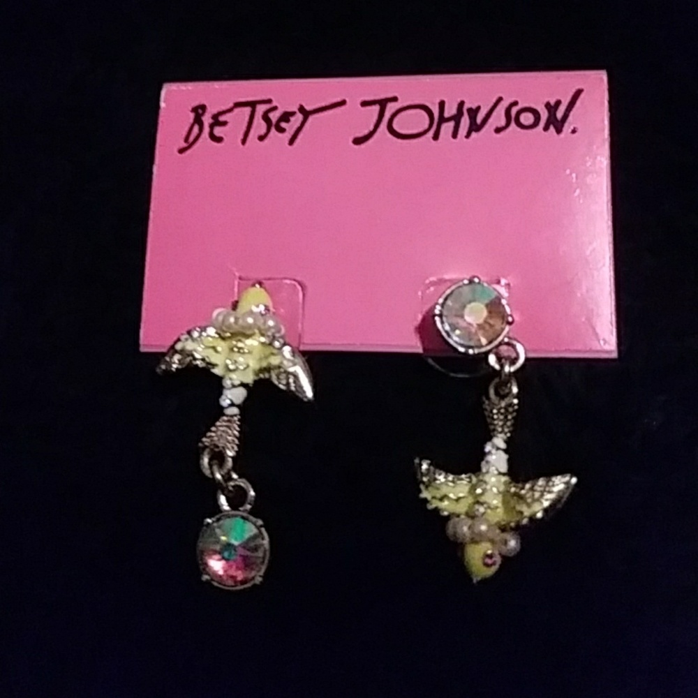 Betsey Johnson Sparrow Dangle Earrings