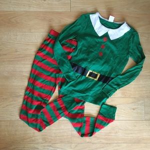 Christmas Elf Pajama Set - long sleeve & leggings