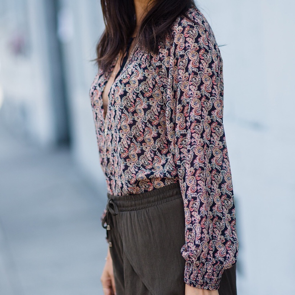Printed Boho Top - Picture 3 of 3