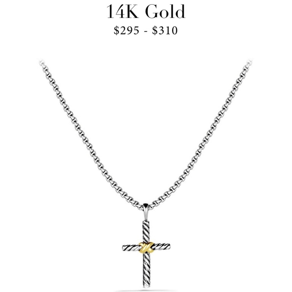 David Yurman Petite X Cross Necklace