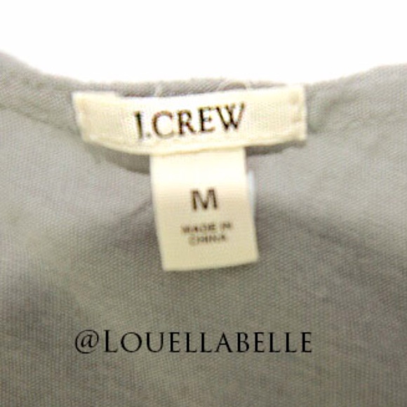 JCrew Muted Green Sequined Ruffle Tank Size Medium - Picture 2 of 3