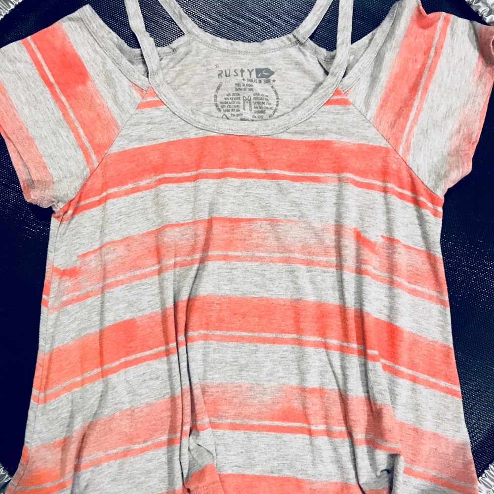 Rusty brand cutout tee
