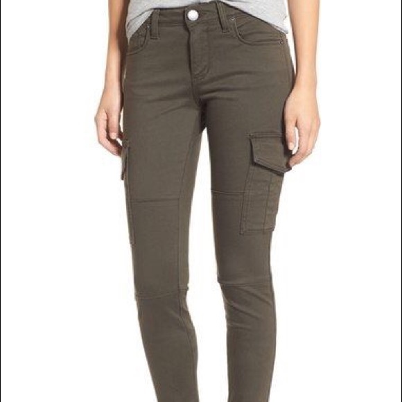 blue skinny cargo pants