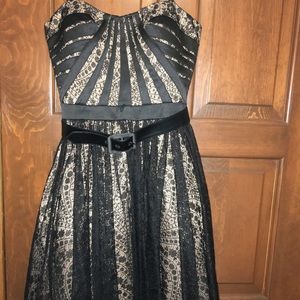 Strapless Lace Dress