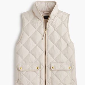 J Crew— Excursion quilted down Vest