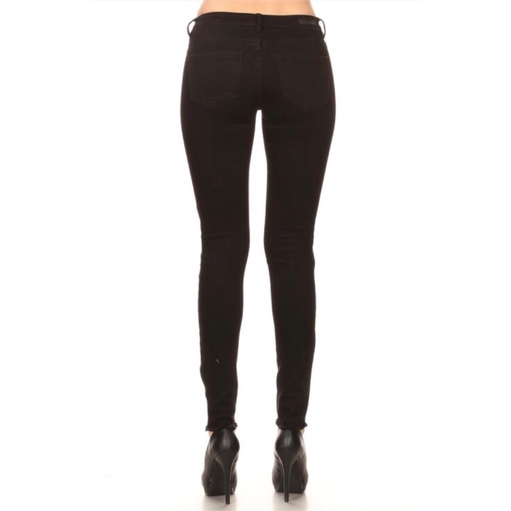 Distressed Black Denim Jeans - Picture 3 of 6