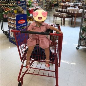 Burberry polo pink dress 18-24M