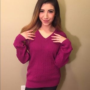 Purple sweater